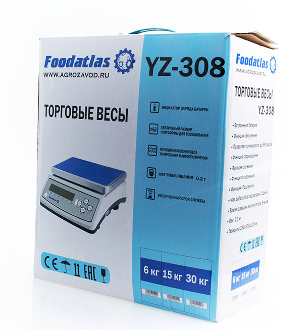 Торговые весы Foodatlas 6кг/0,2гр YZ-308 фото 4